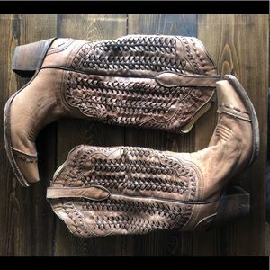 Corral Cowboy Boots Peek a Boo Glitter